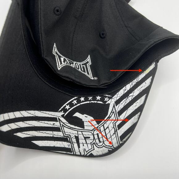 Tapout Hat Bud Light Black White Baseball Hat Cap Small Medium UFC MMA NWT - Picture 4 of 5